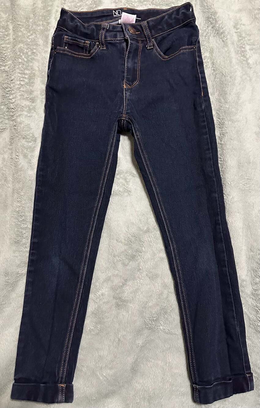 No Boundaries Girls Mid Rise Cuffed Skinny Jeans Size 1